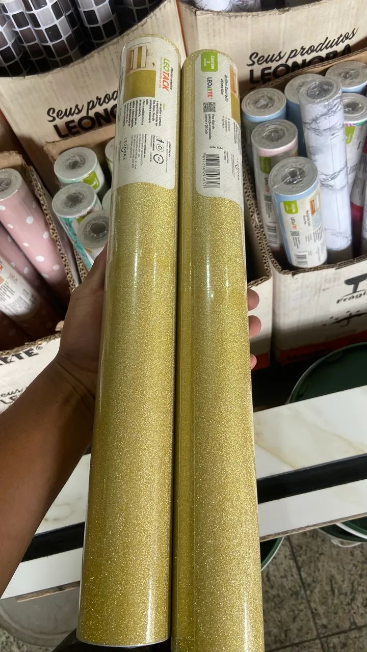 Adesivo Brilho Dourado  - Foto 2