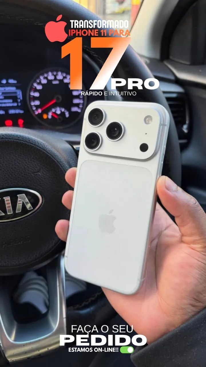 IPHONE 11 TRANFORMADO EM 17 PRO