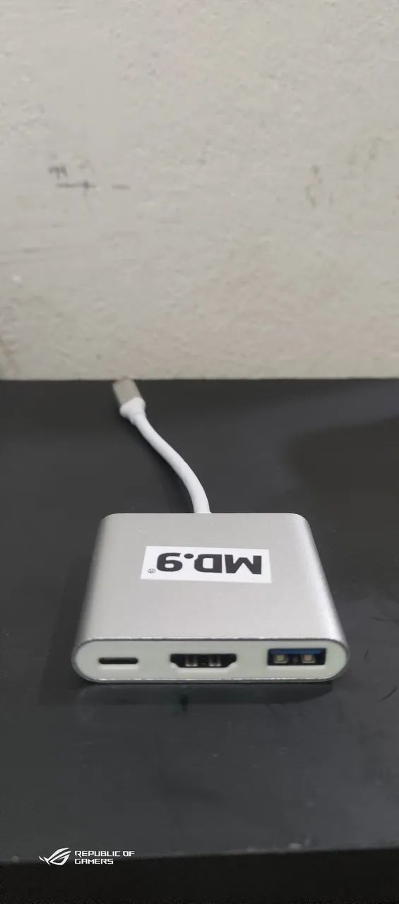 adaptador USB-C para HDMI + USB 3.0 + USB-C fêmea MD.9. - Foto 3