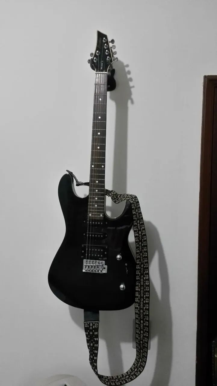 Guitarra Memphis + Amplificador+ Capa e Afinador - Foto 4