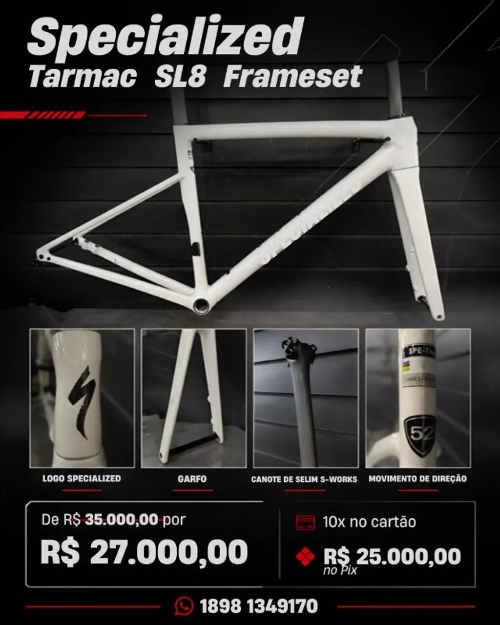 Specialized Tarmac SL8 Frameset - S-Works