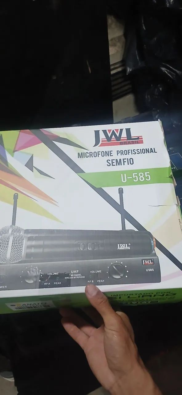 Microfone sem fio jwl duplo - Foto 3