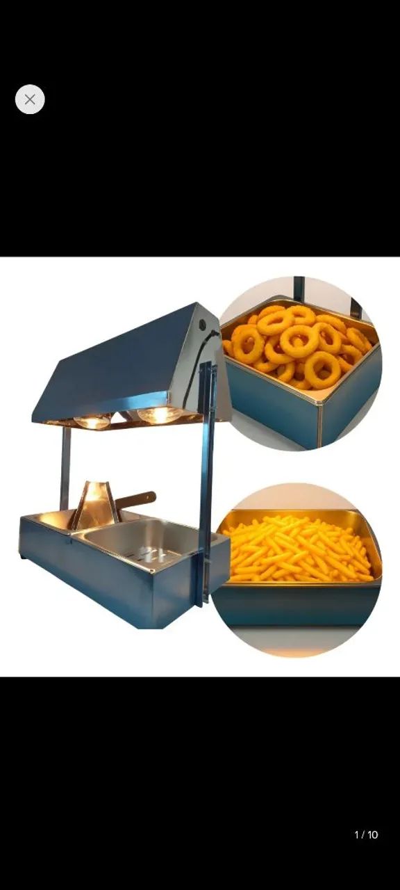 Conservado de batata ,polenta ,salgados com duas cubas inox ,nova ! 