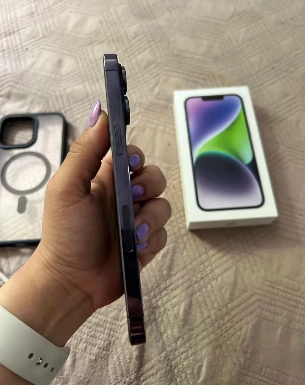 Vendo iPhone 14 Pro Max 128GB na cor Roxo Profundo