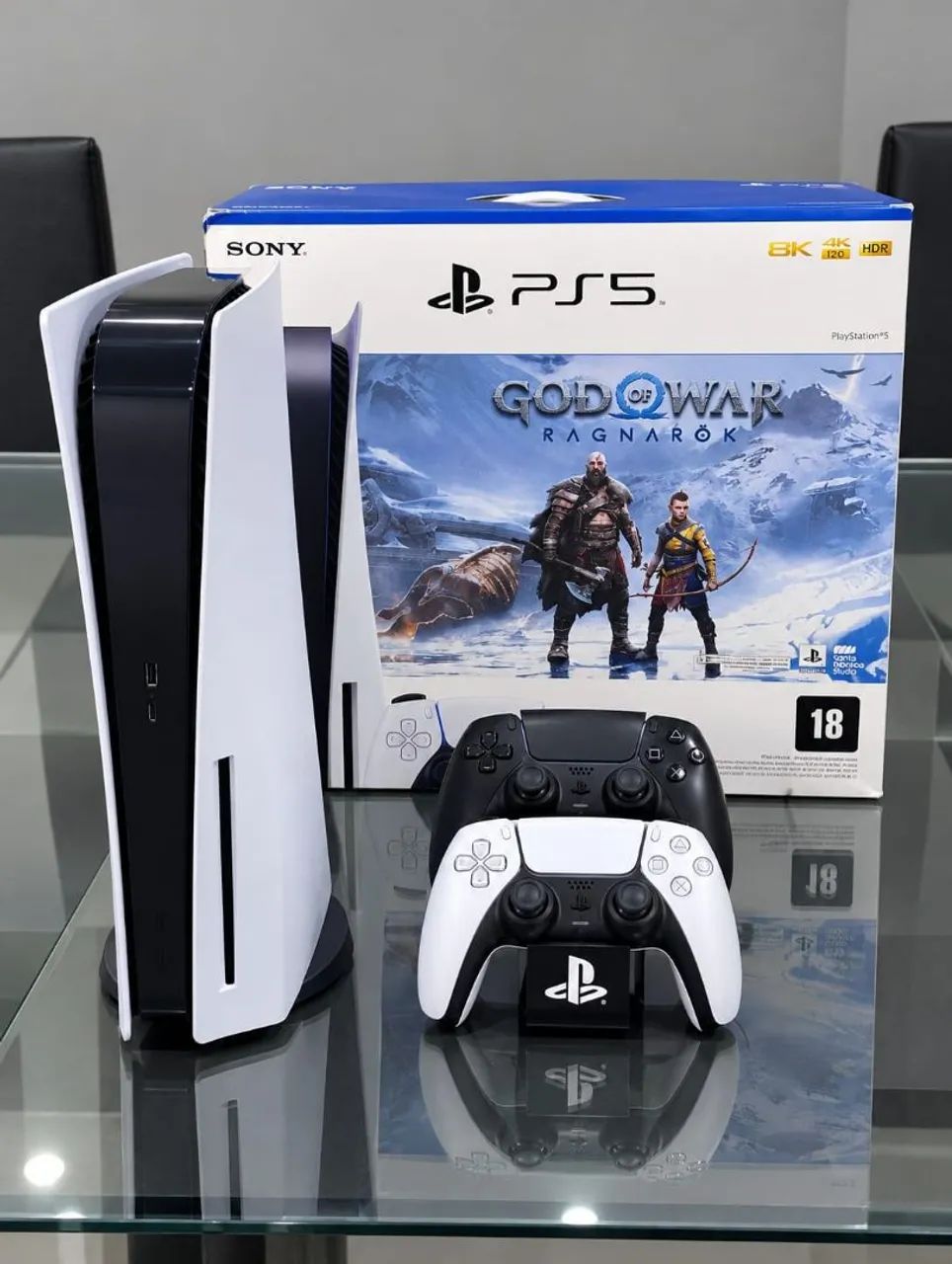  PS5 ? Disco e Digital, Completo + 2 Controles Original 