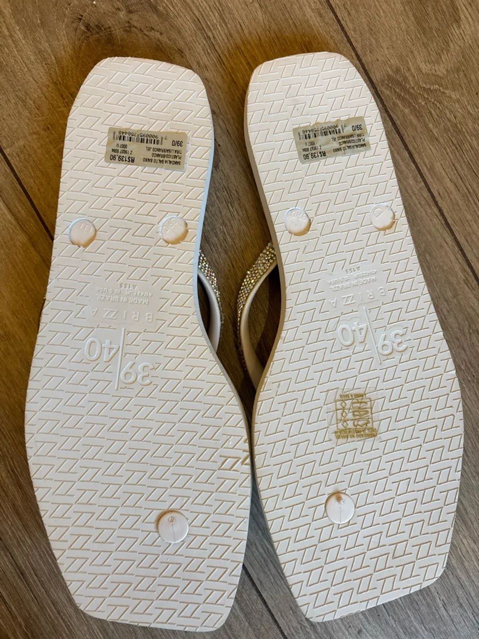 sandália arezzo brizza branca 39 - Foto 4
