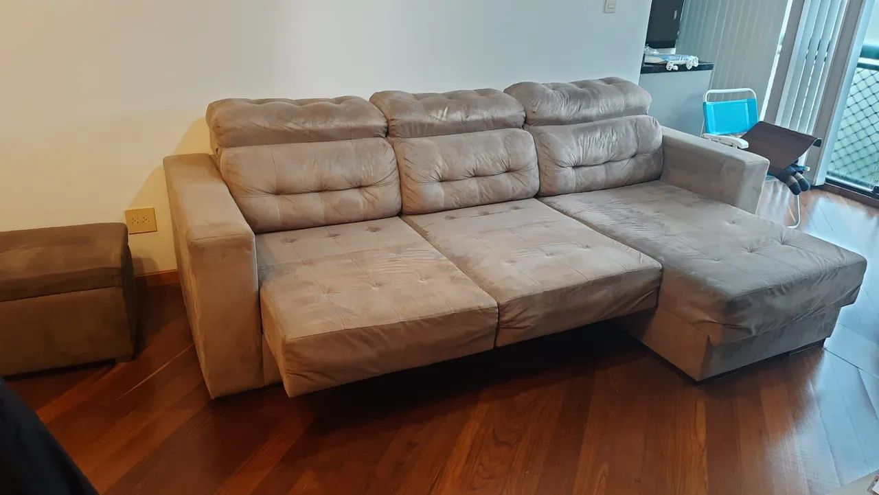 Sofá três lugares com chaise  - Foto 4
