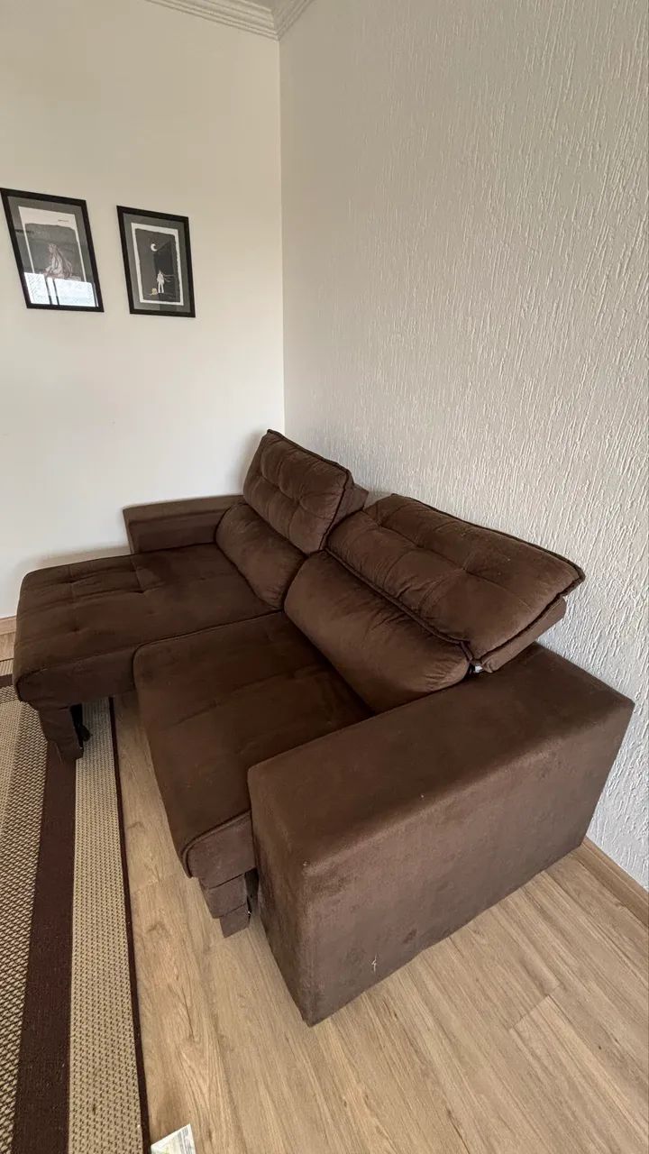 Sofá 2 lugares retrátil 