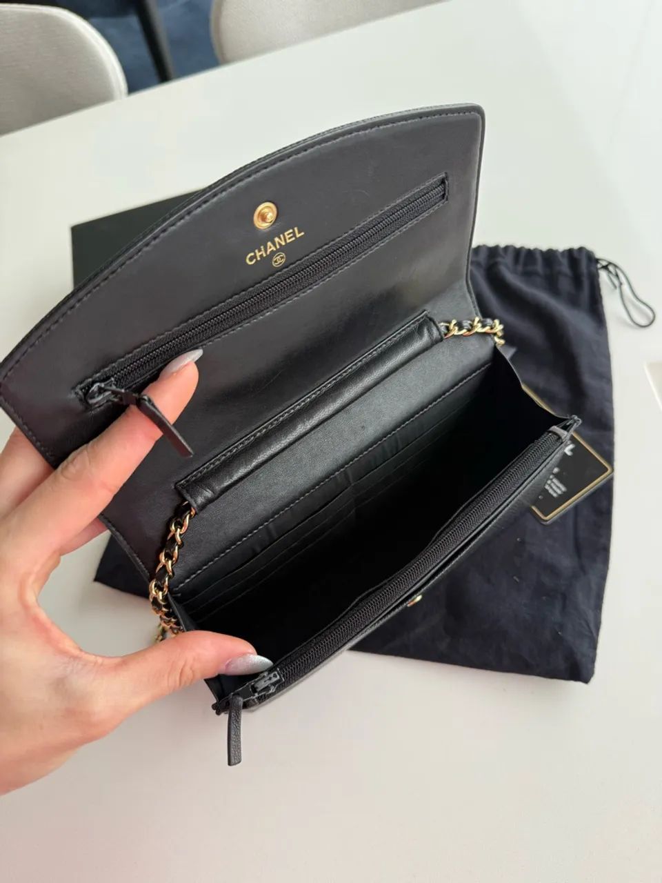 Bolsa Chanel wallet on chain  - Foto 5