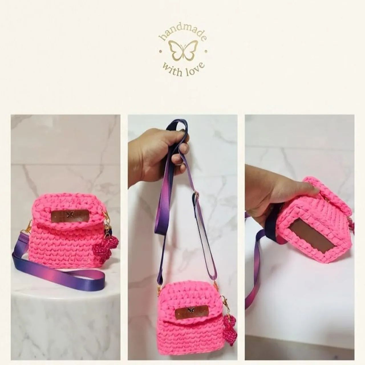 Bolsas de crochê  - Foto 5