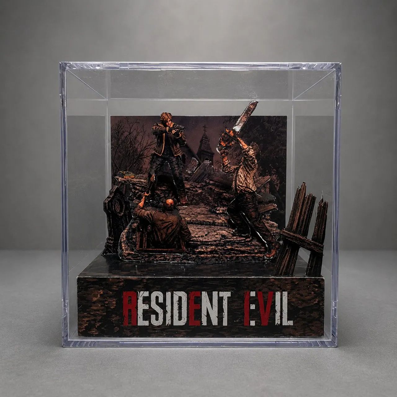 Diorama Resident evil 4 pixel art