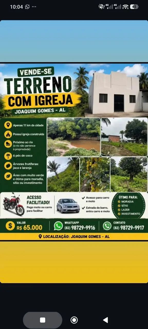 Vendo casa com sítio 
