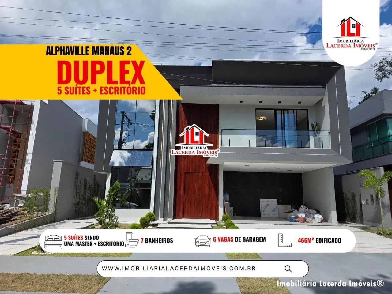 Alphaville 2 Casa Duplex 5 suítes Espaço Gourmet e Piscina !