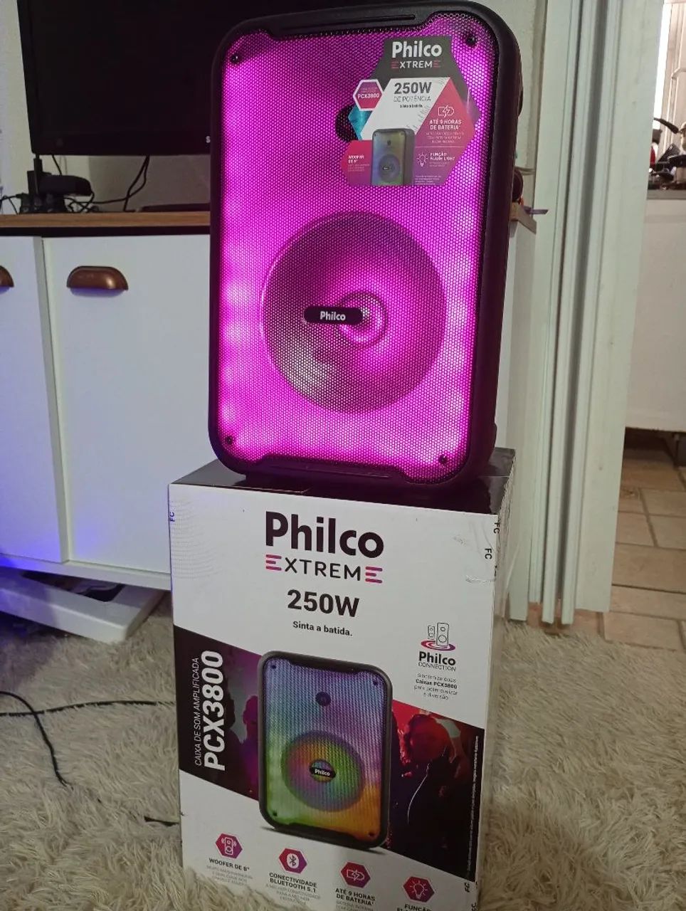 Caixa de som Philco Extreme 250W 