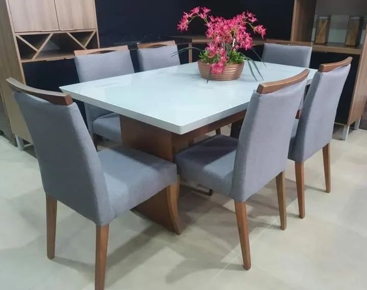 Mesa 6 lugares + 6 cadeiras