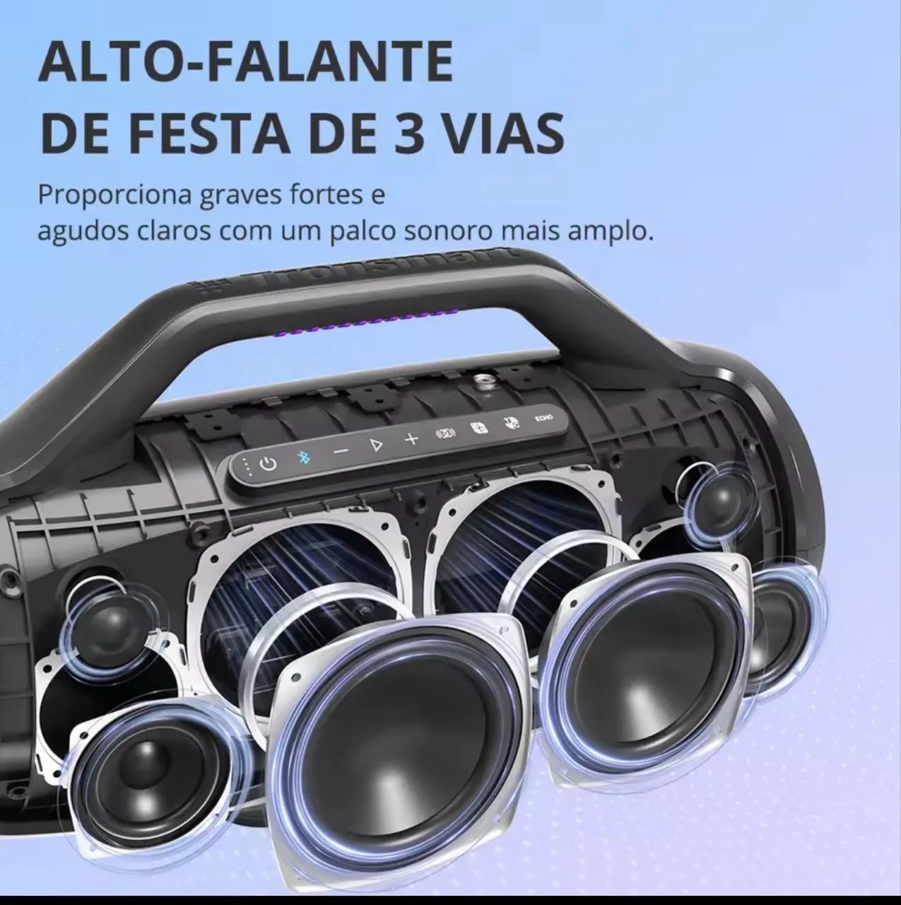 Caixa Bluetooth potente 1000wrms - Foto 4