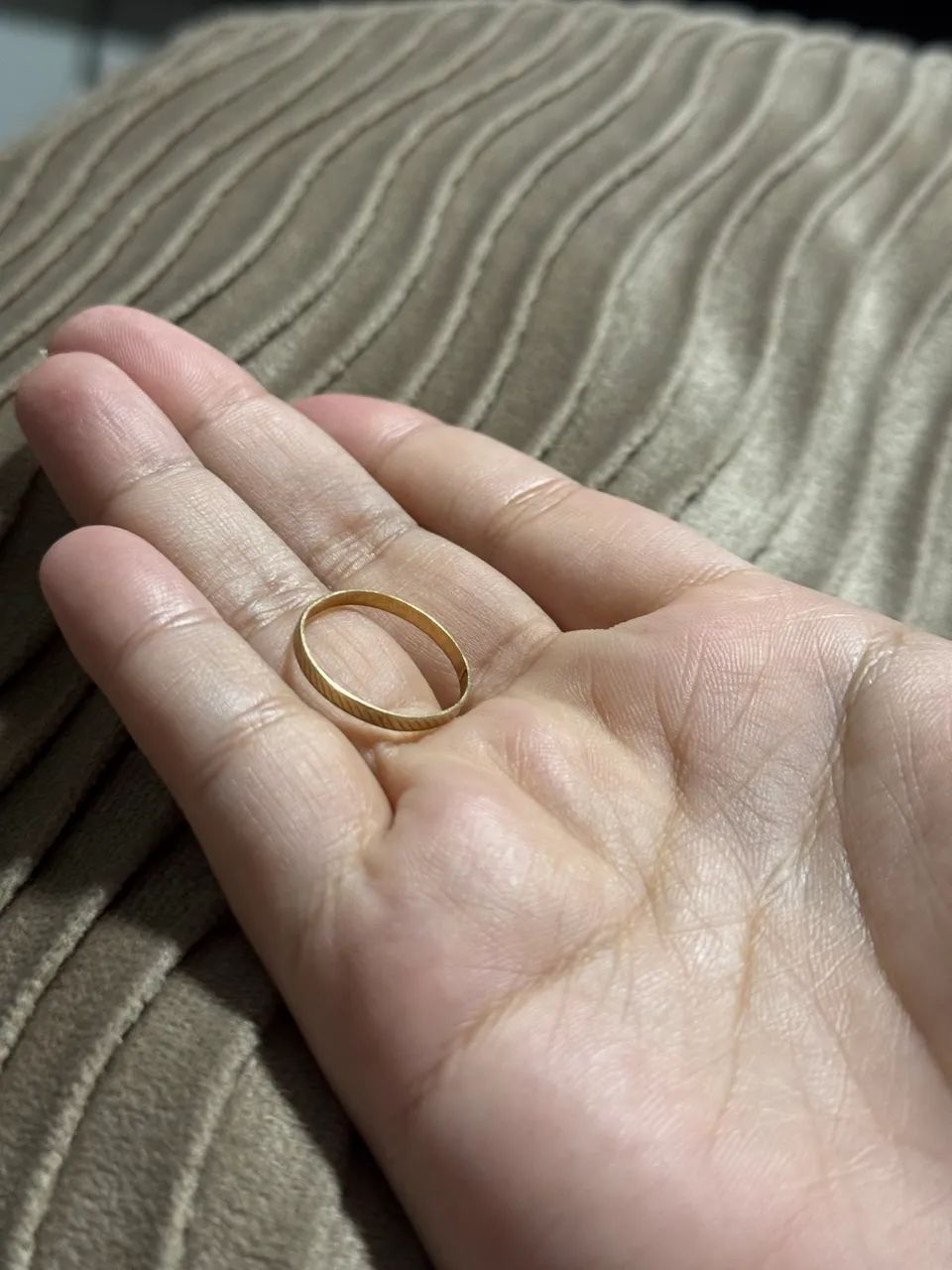 Anel ouro 18k tamanho 16 - Foto 3