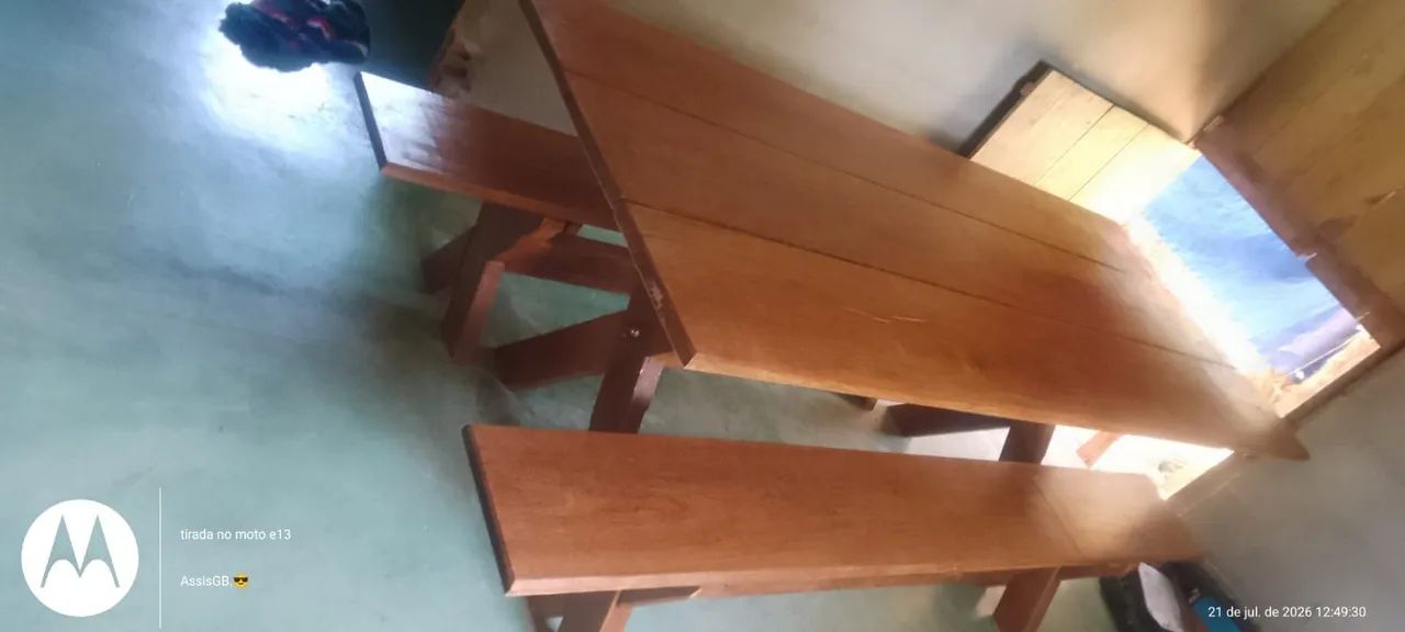 Mesa com dois bancos  - Foto 4
