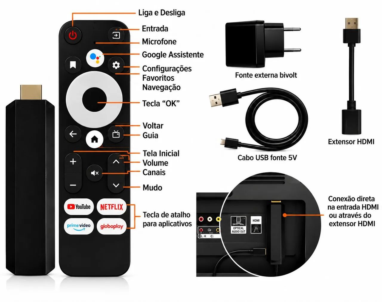 Aparehlo Century Smart Stick 4K Original - Foto 4