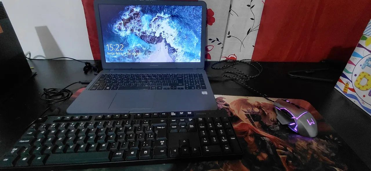 Notebook SAMSUNG + Teclado e Mouse Rgb bom gamer - Foto 2