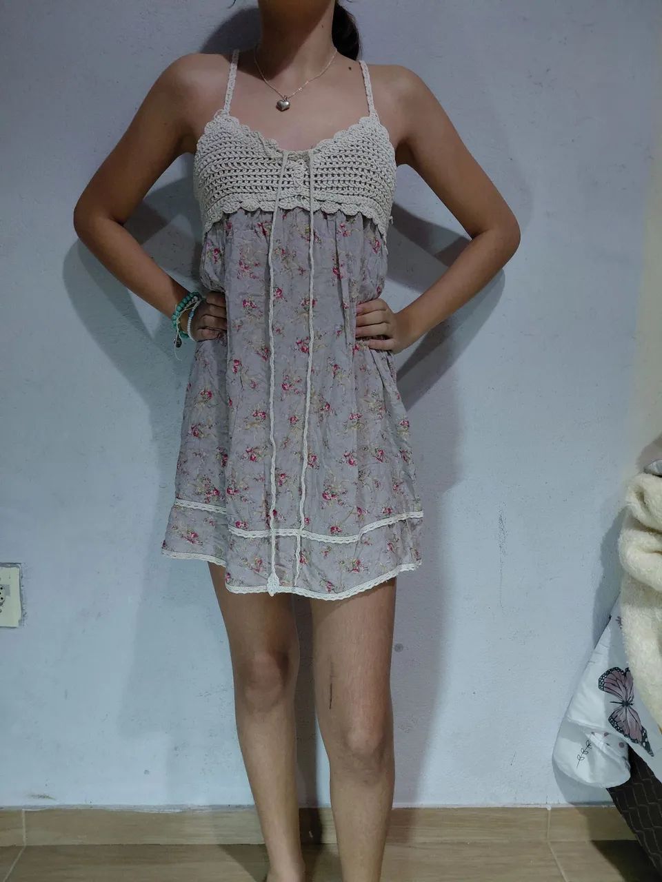 Vestido floral y2k 