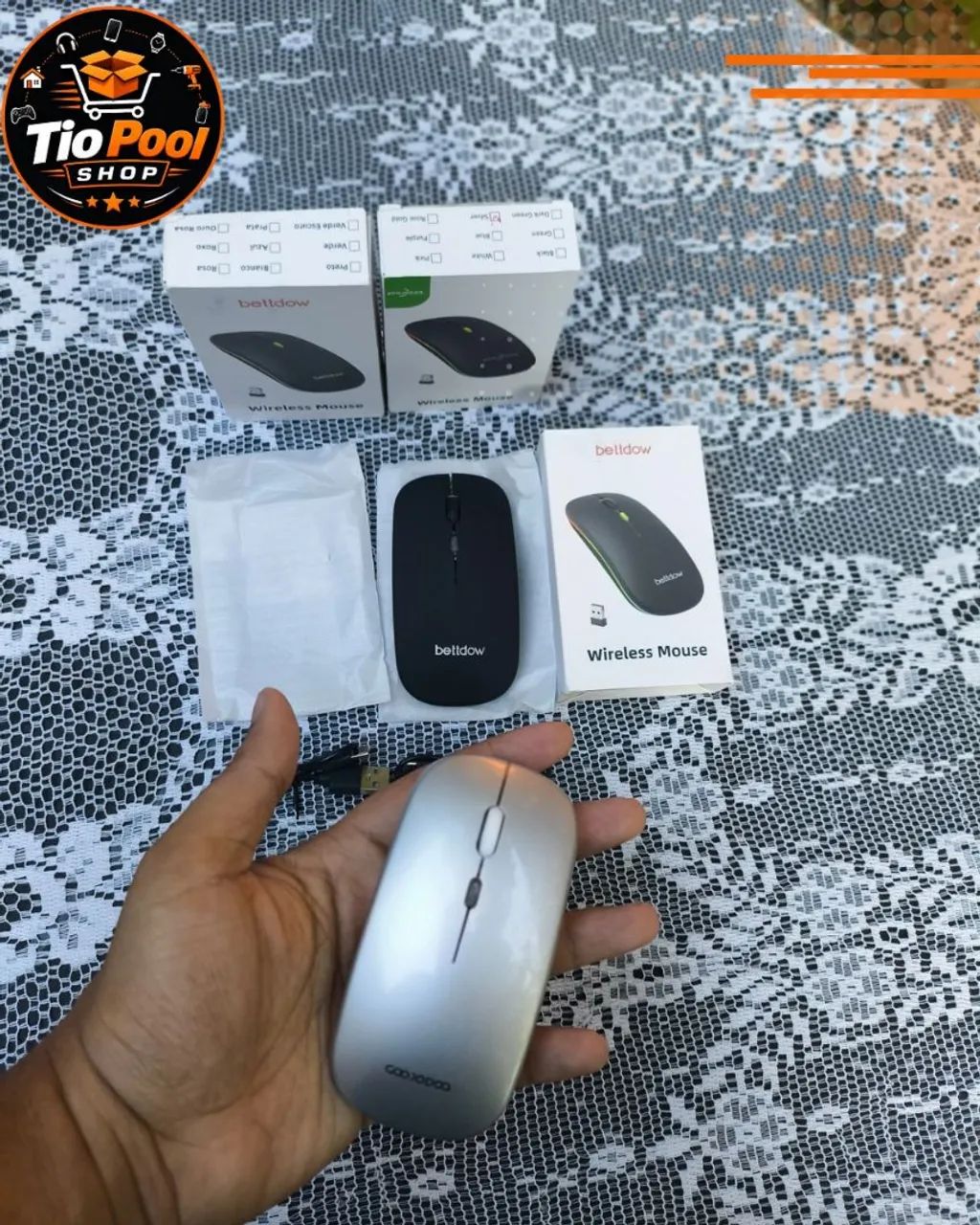 Mouse Sem Fio Bettdow e Goojodoq - Recarregável - Foto 2