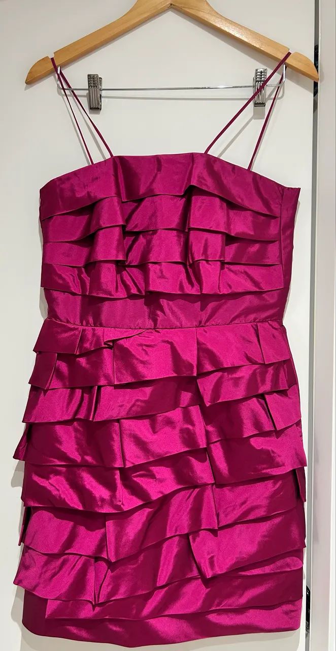 Vestido curto rosa 