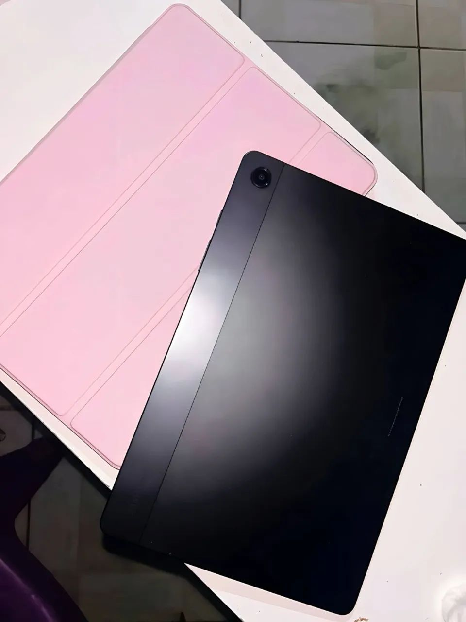 Tablet Samsung Galaxy Tab A9+ + 1 Capa + Teclado da cor Rosa + Mouse rosa- Ótimo Estado