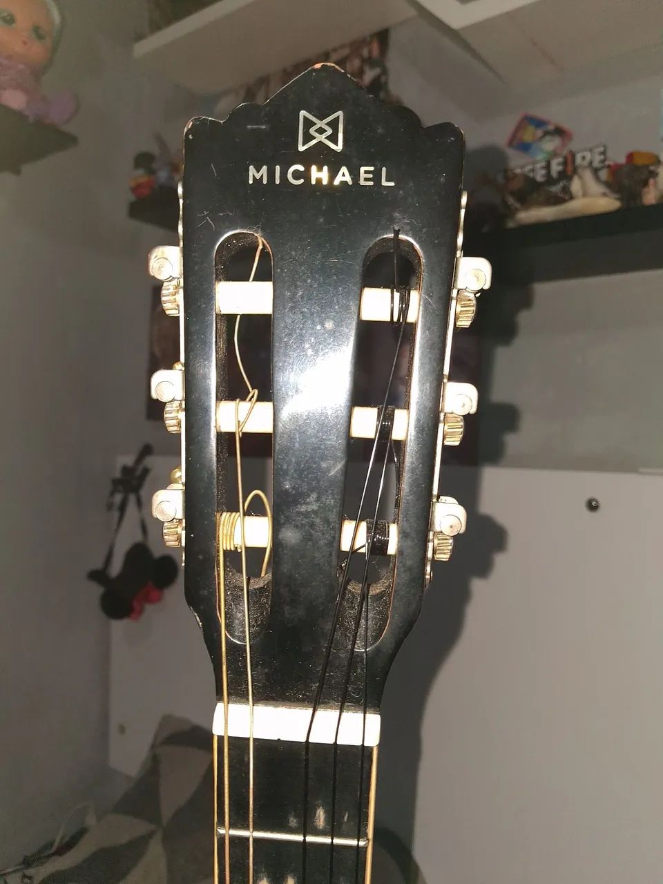 Violão preto com capa  - Foto 3