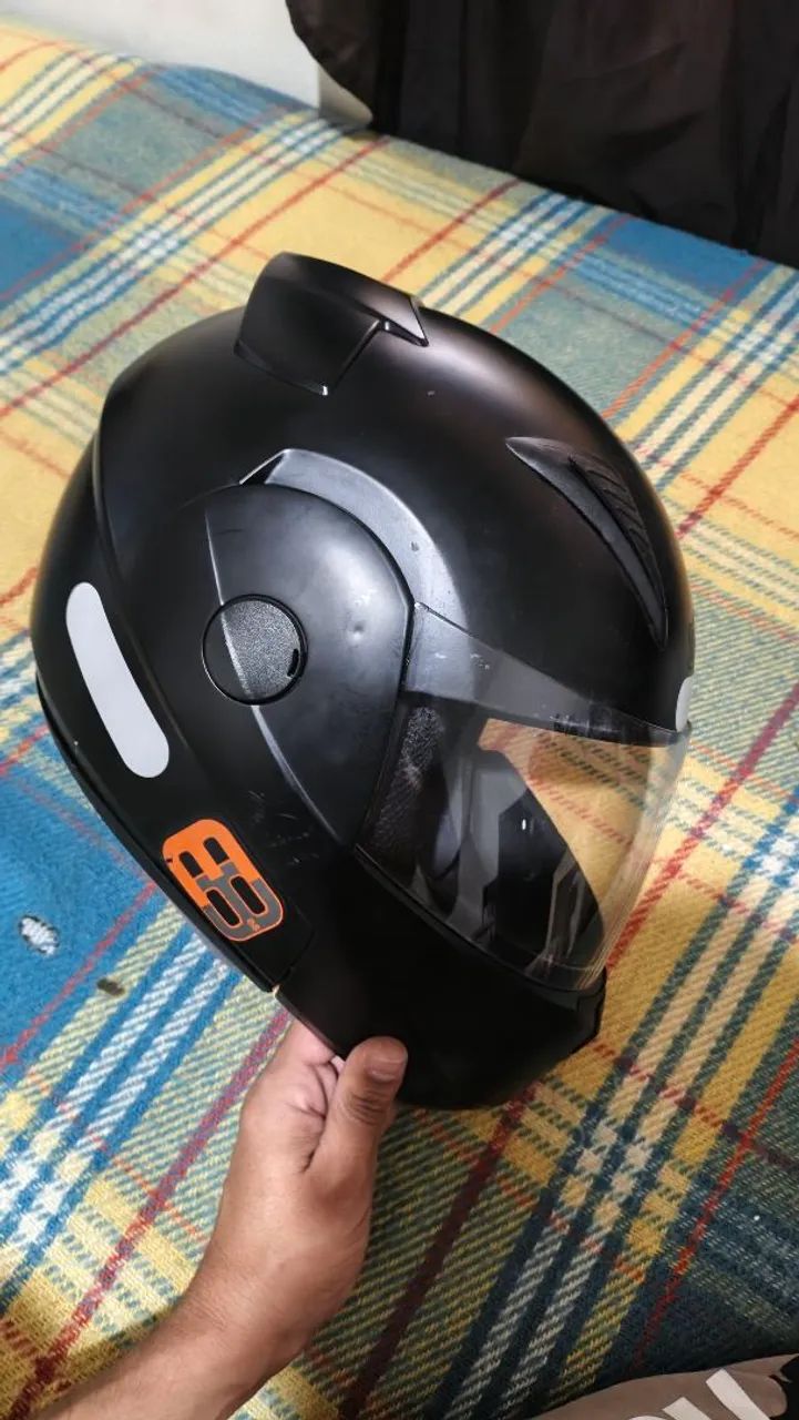 Capacete EBF ARTICULADO (Robocop) TAMANHO 58 - Foto 2