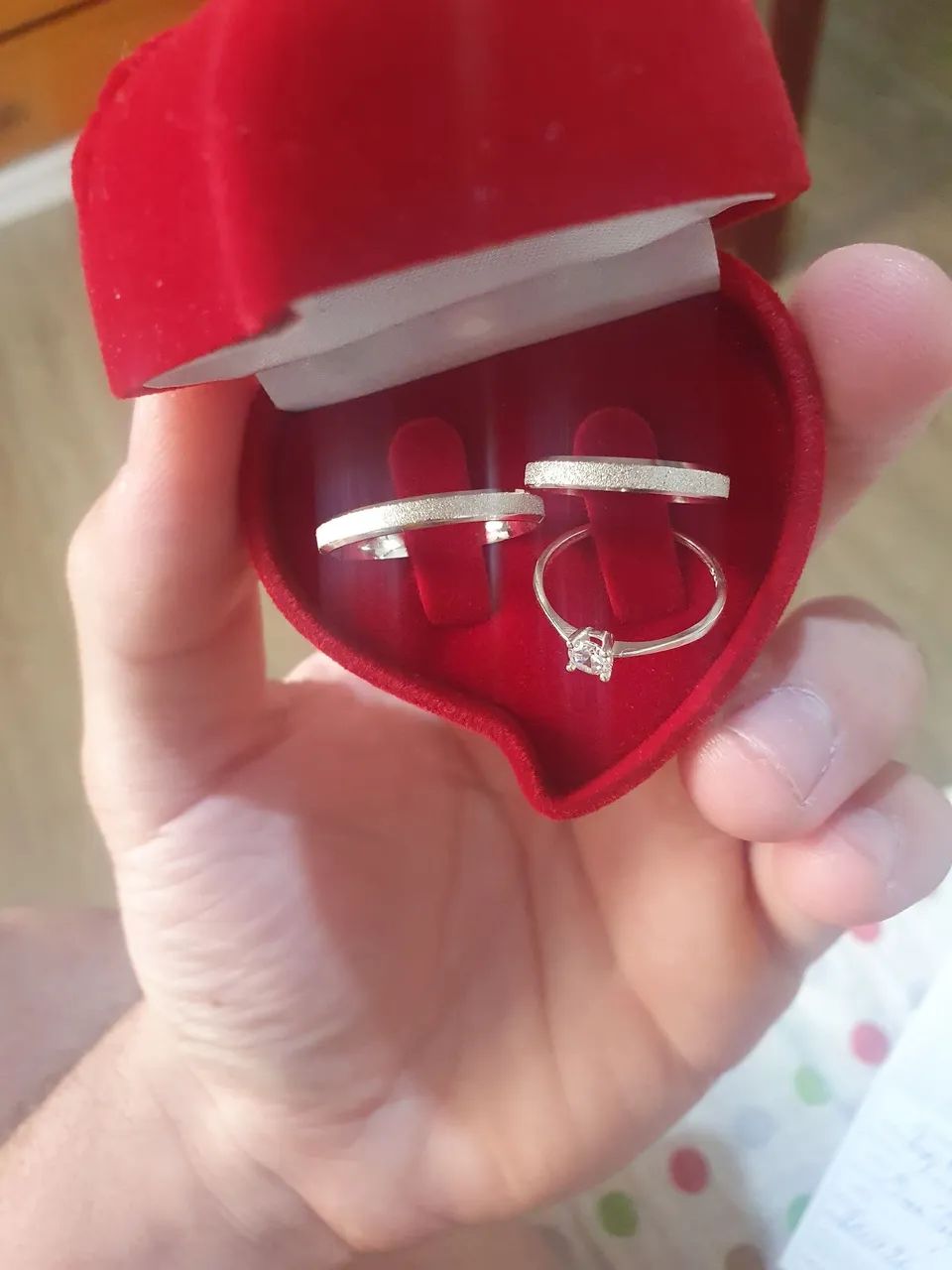 Aliança Prata 925 Diamantada - Foto 3