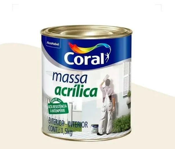 Massa 1,5kg acrilica Coral - Foto 3