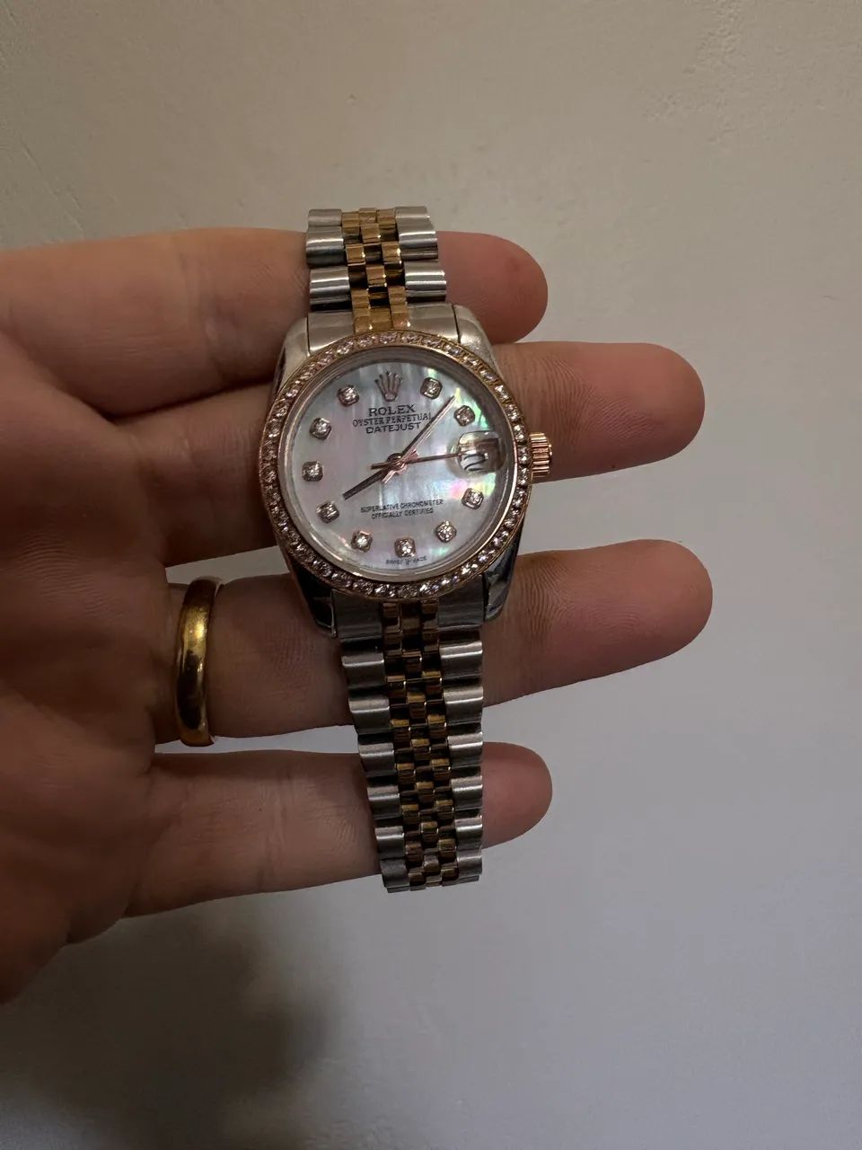 Rolex Datejust 31mm mostrador madriperola