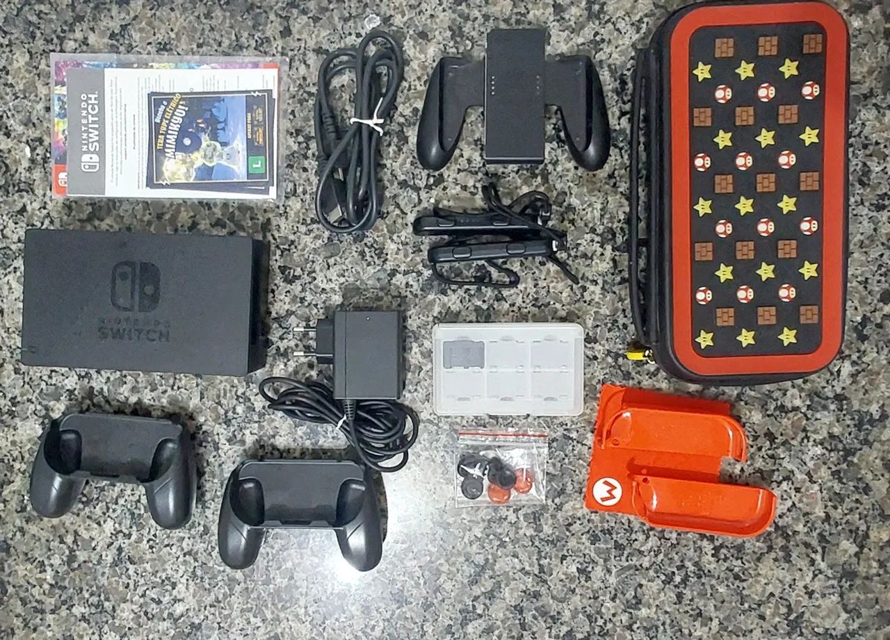 Nintendo Switch V2 (Bloqueado) - Completo + Acessórios  - Foto 4