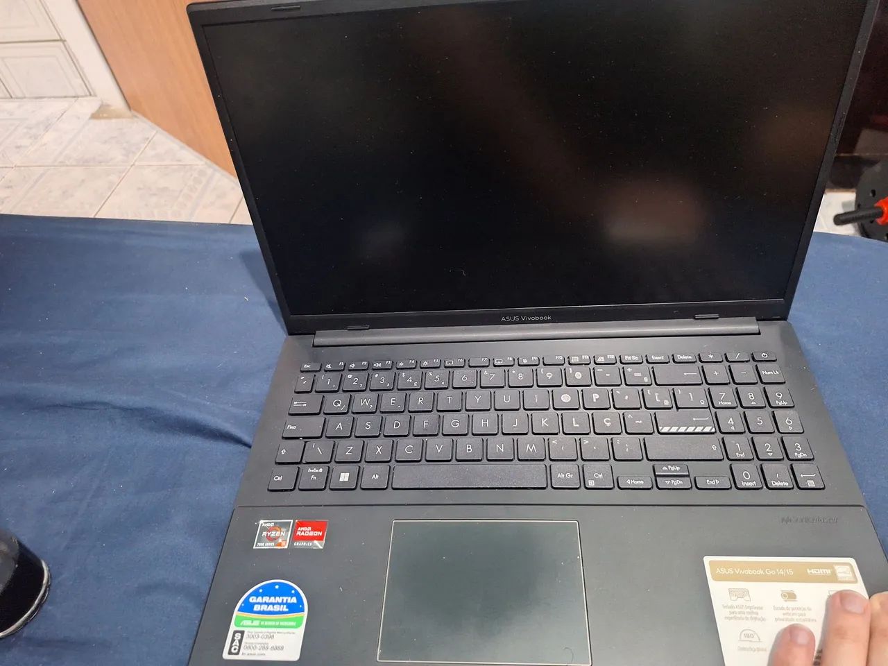 Asus vivobook go 15 com Ryzen 5 7520, troco por outro note + volta em dinheiro - Foto 4
