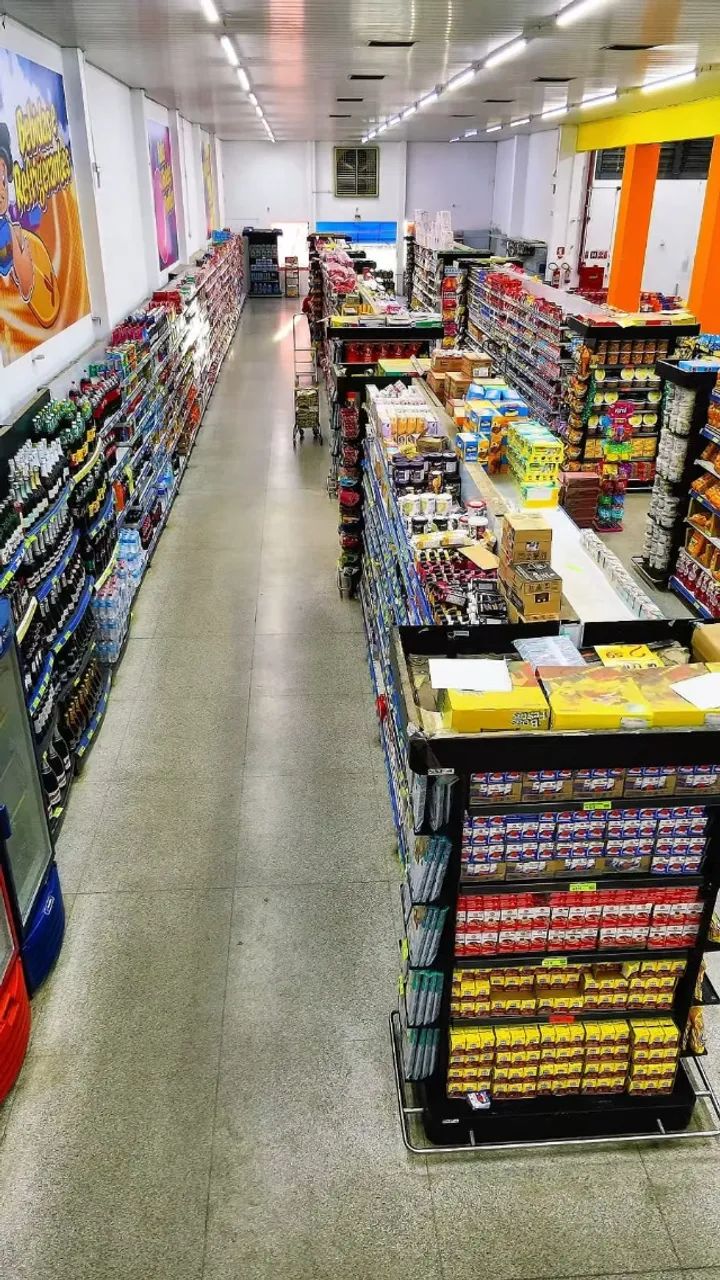 GÔNDOLAS, CHECKOUTS E EQUIPAMENTOS PARA LOJA - LOTE COMPLETO - Foto 3