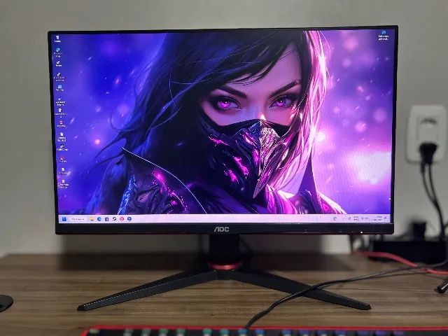 Monitor gamer  AOC 24" IPS Full HD 75 HZ 1MS FreeSync -  Modelo 24G2HE5