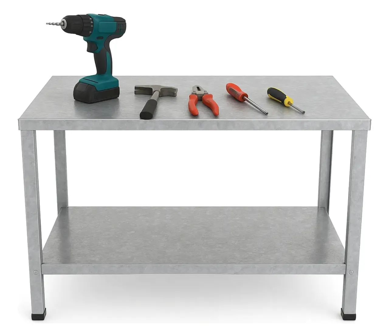 Mesa Industrial Galvanizada com 2 Prateleiras ? - Foto 4