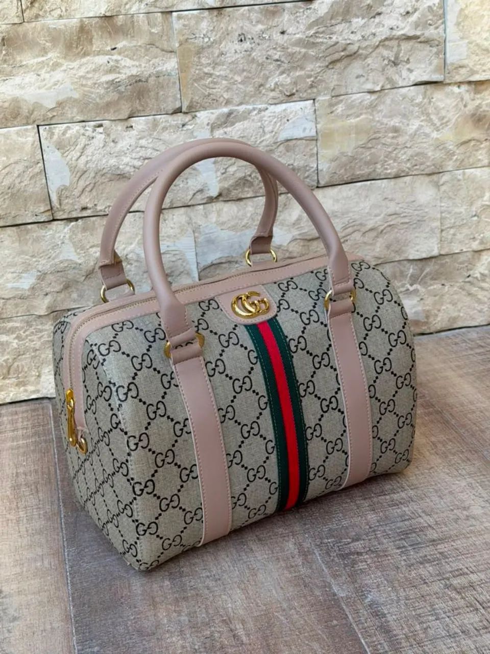 Bolsa Estilo GG Supreme Ophidia Boston Bag - Design Clássico e Elegante - Foto 2