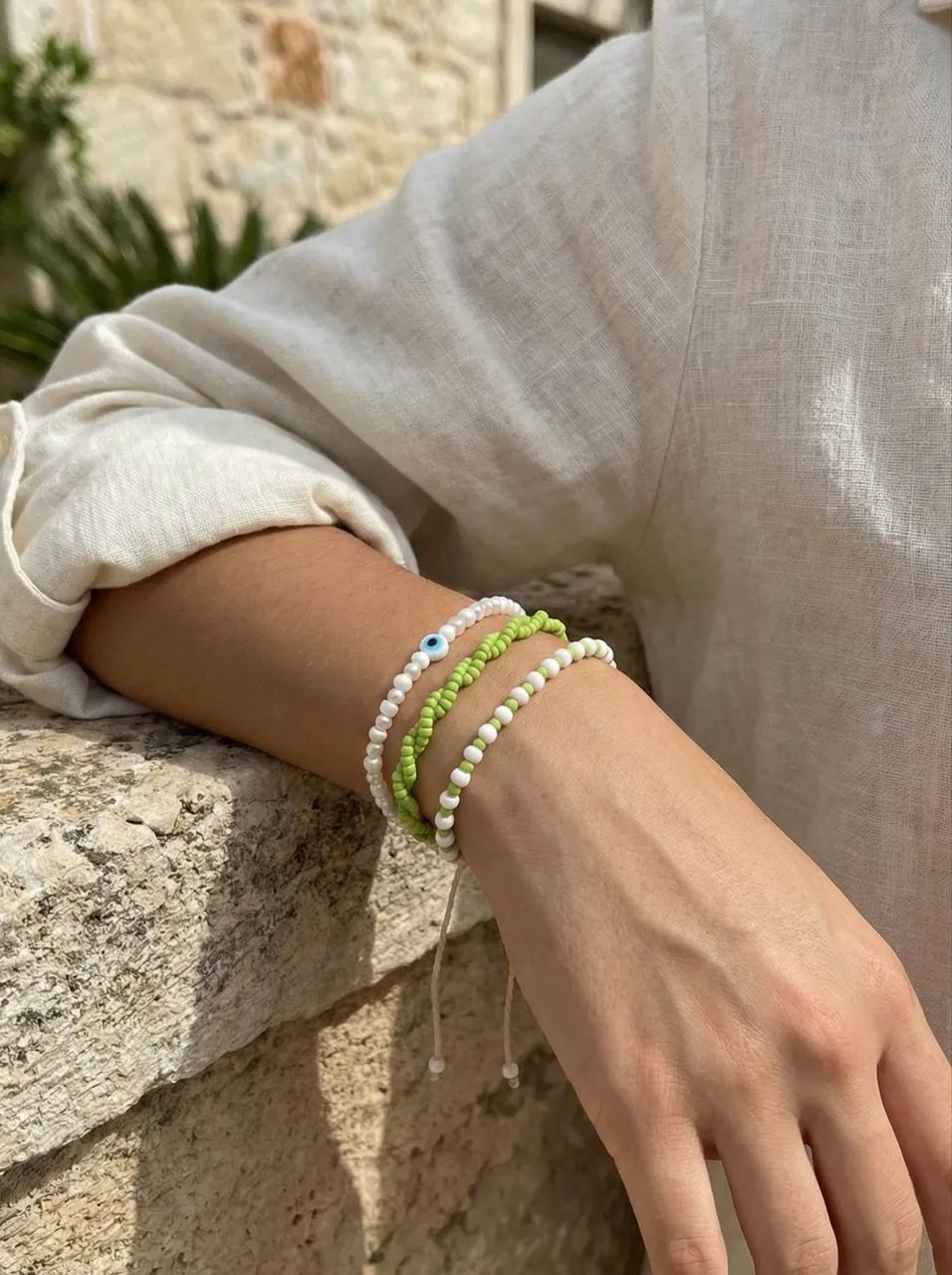 Kit Pulseiras Proteção Olho Grego