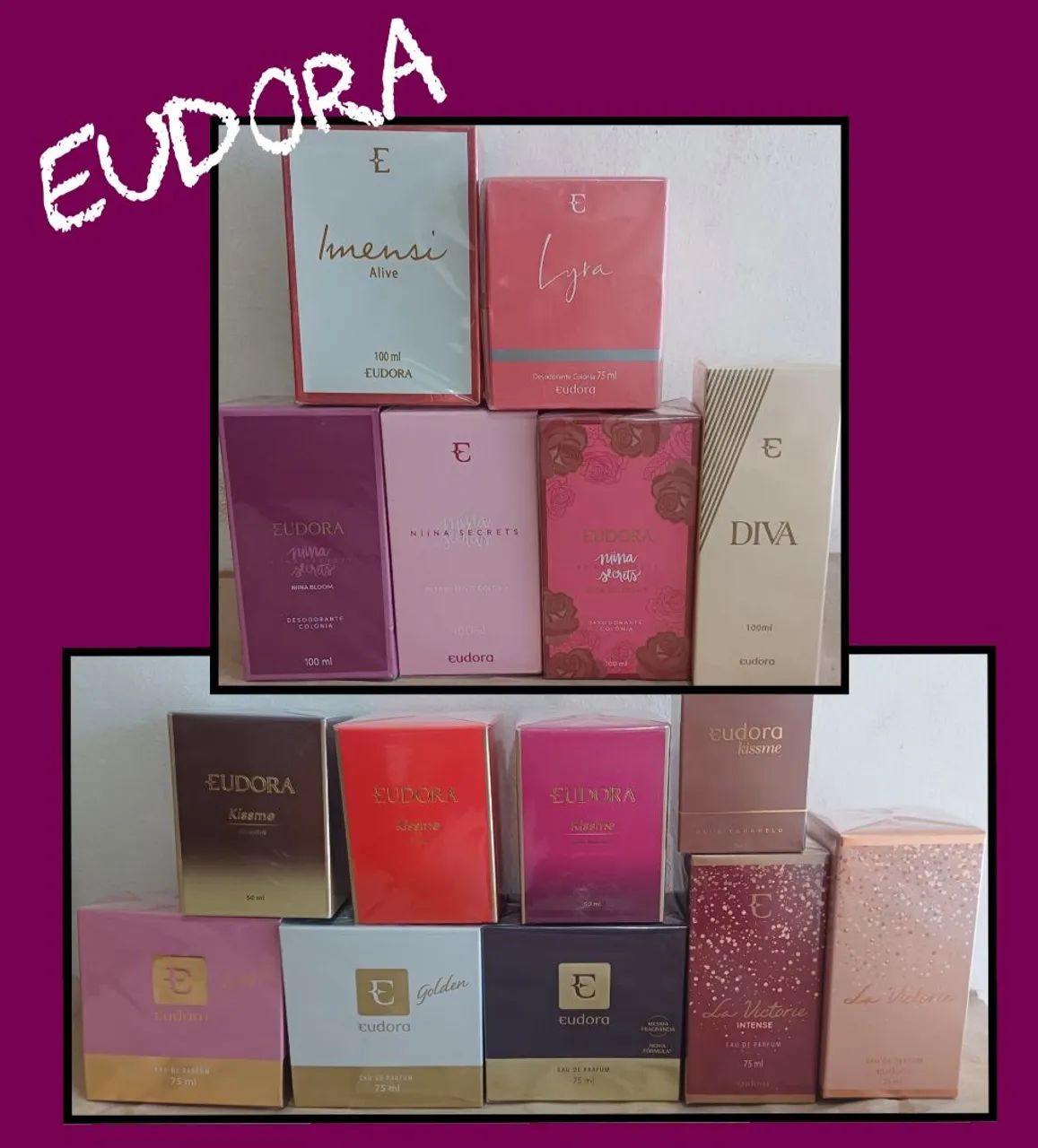 Eudora femininos (De 84 a 199) Lyra, Diva, perfume Eudora Rosé 