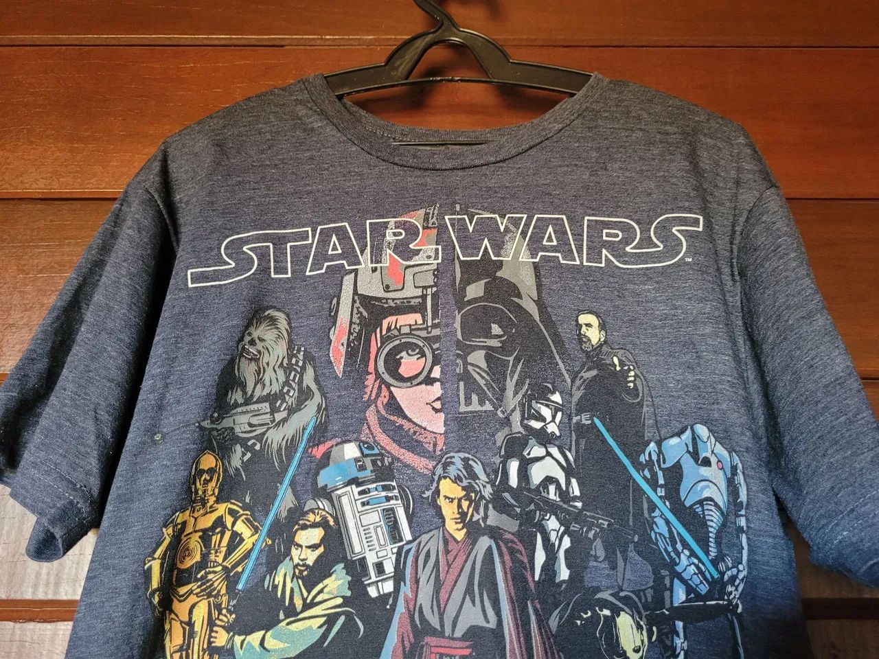 Camiseta Piticas Star Wars Geek - Tam P - Foto 3