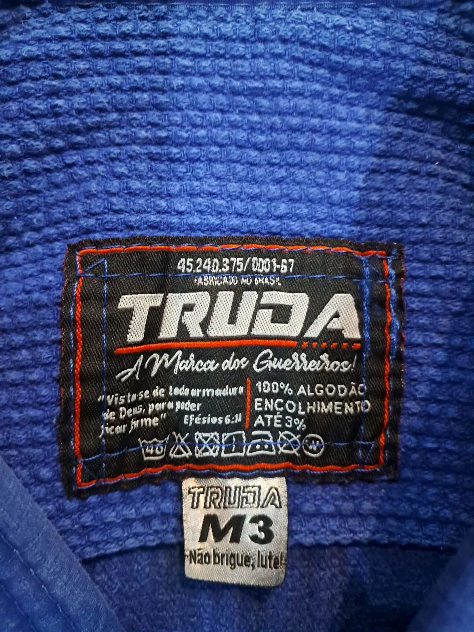 Kimono M3 Azul Zerado " Jiu-jitsu" - Foto 4