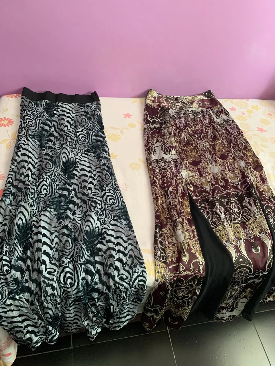 2 saias longas;  ljs TVZ, C&A; femininas - Foto 5