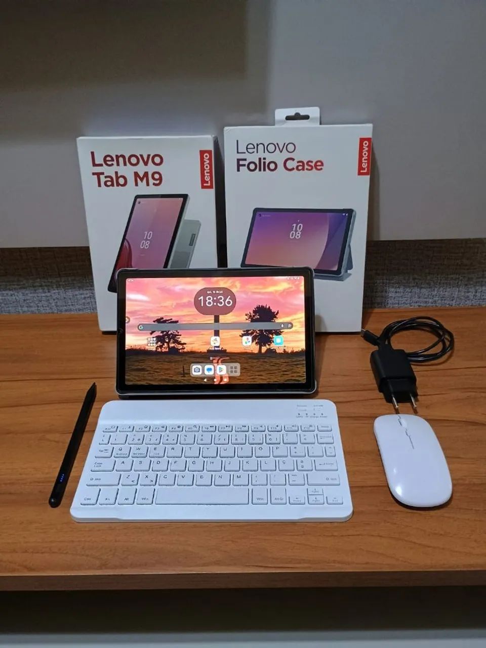 Lenovo Tab M9 64GB + Kit Completo (Capa + Teclado e Mouse Bluetooth + Caneta Touch)