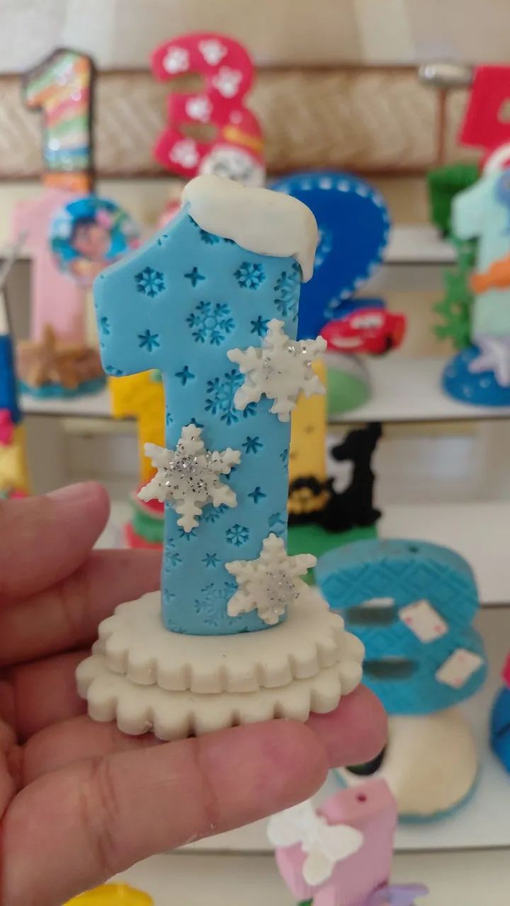 Vela de aniversário em biscuits  - Foto 2