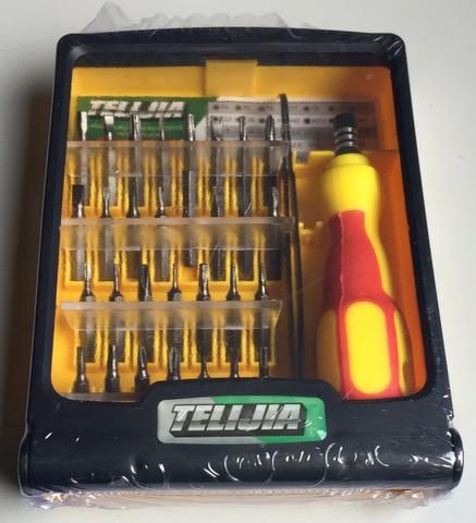 Kit Jogo Chave Precisão 32 Peças em 1 Telijia TE-6032-A para Celular Notebook Tv Novo - Foto 2