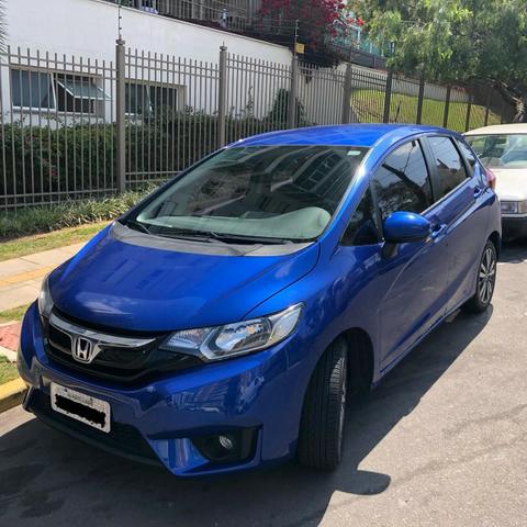 Honda fit ex cvt 2015 automático azul - Foto 4