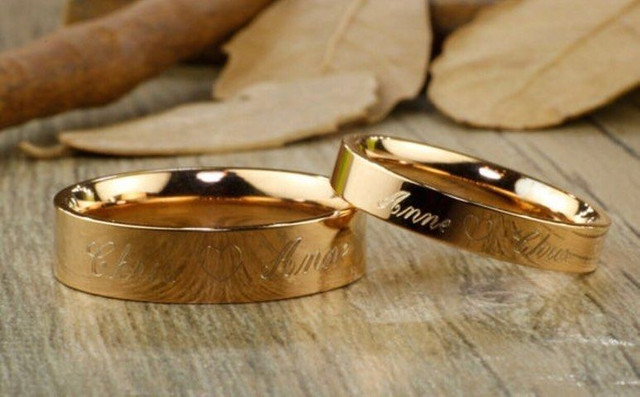 ANÉIS DE NOIVADO OURO 18K - Foto 2