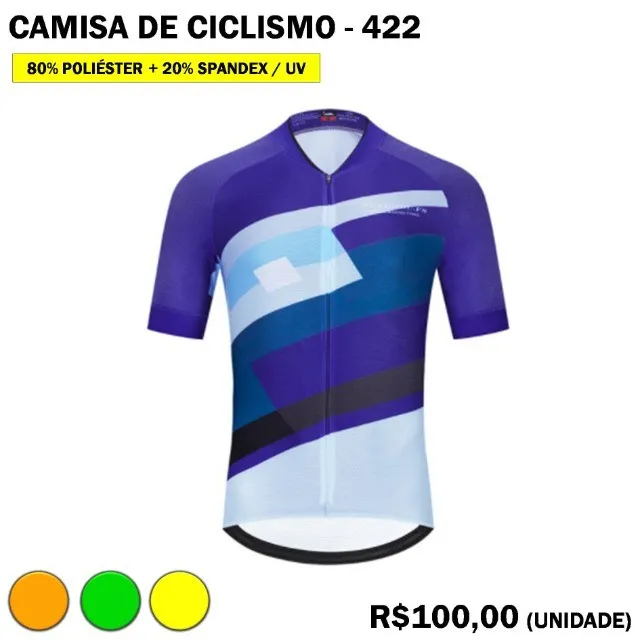 Camisa de Ciclismo Poliéster + Spandex